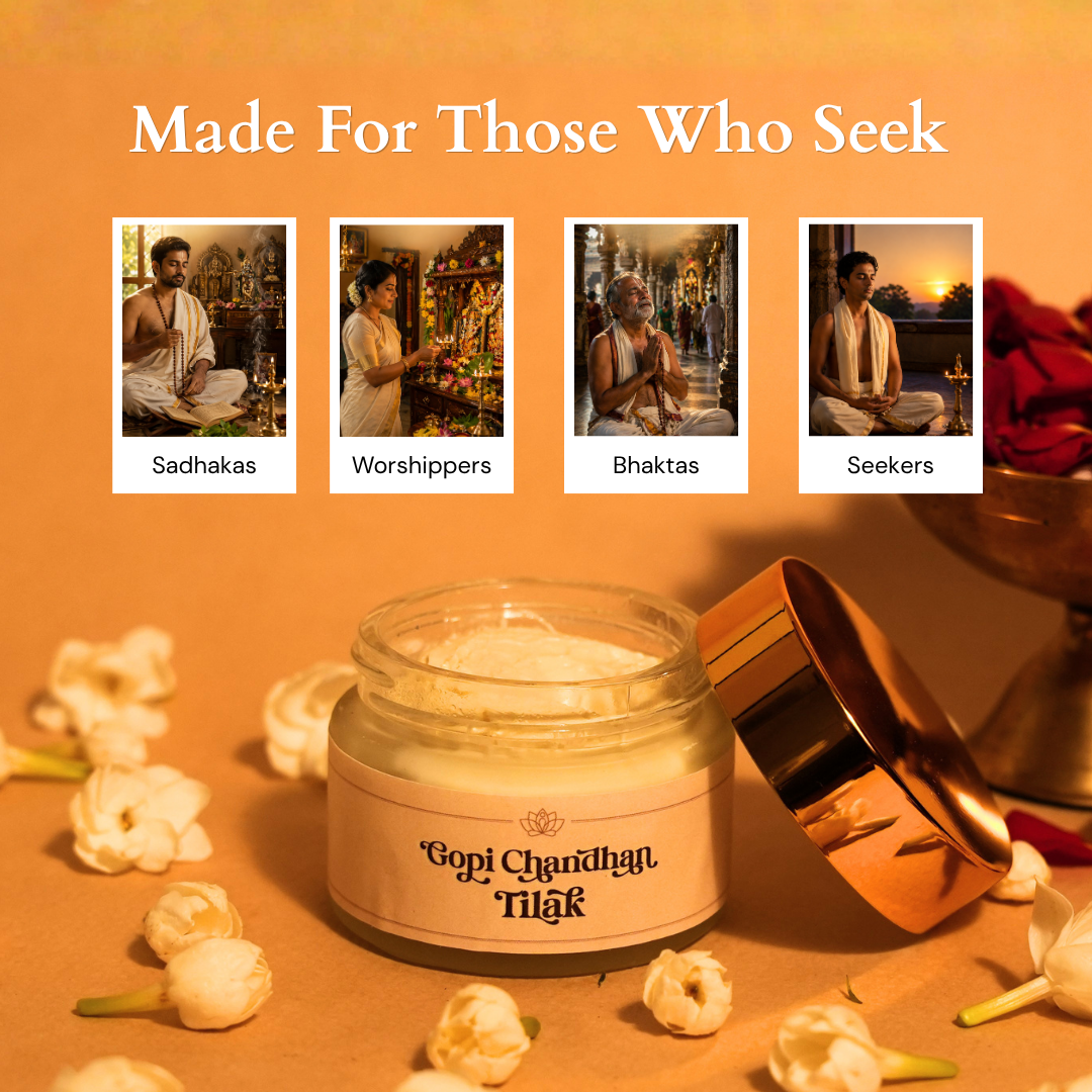 Deiveegaa Gopi Chandhan Tilak 50 g jar with gold lid for daily pooja