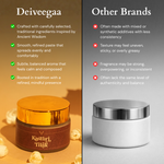 Deiveegaa Kasturi Tilak jar with a visual product comparison